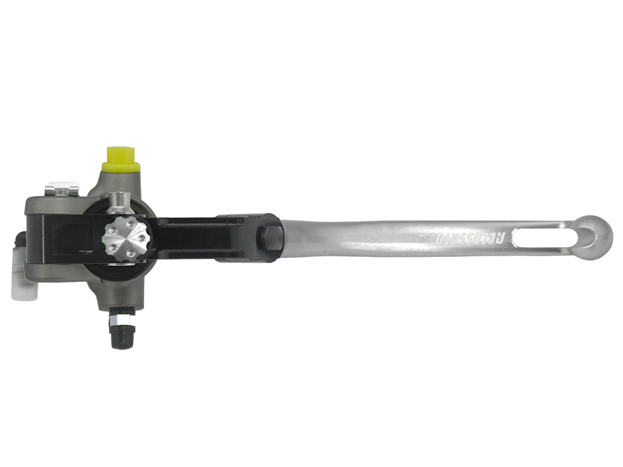 Pompa Freno Radiale Accossato 17x19 Con Corpo Pompa Anodizzato Naturale E Leva Snodata Colorata (Pomello+Leva)