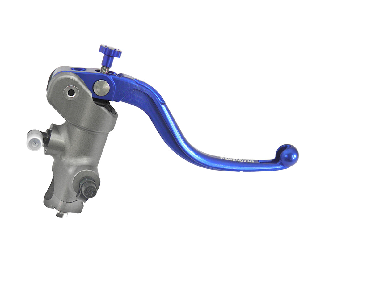 Pompa Freno Radiale Accossato 17x20 Con Corpo Pompa Anodizzato Naturale E Leva Fissa Colorata (Pomello+Leva)