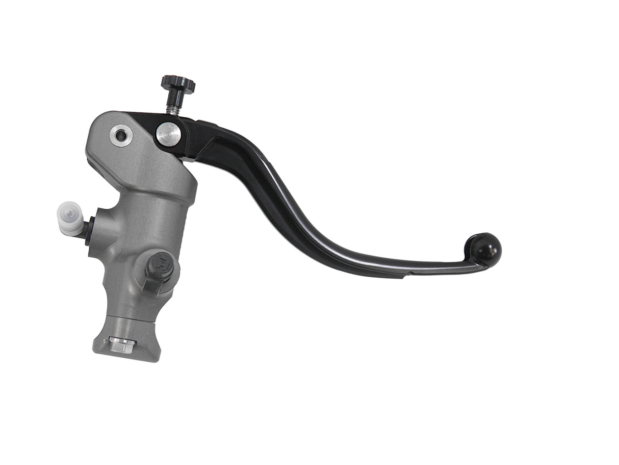 Pompa Freno Radiale Accossato 17x20 Con Corpo Pompa Anodizzato Naturale E Leva Fissa Colorata (Pomello+Leva)