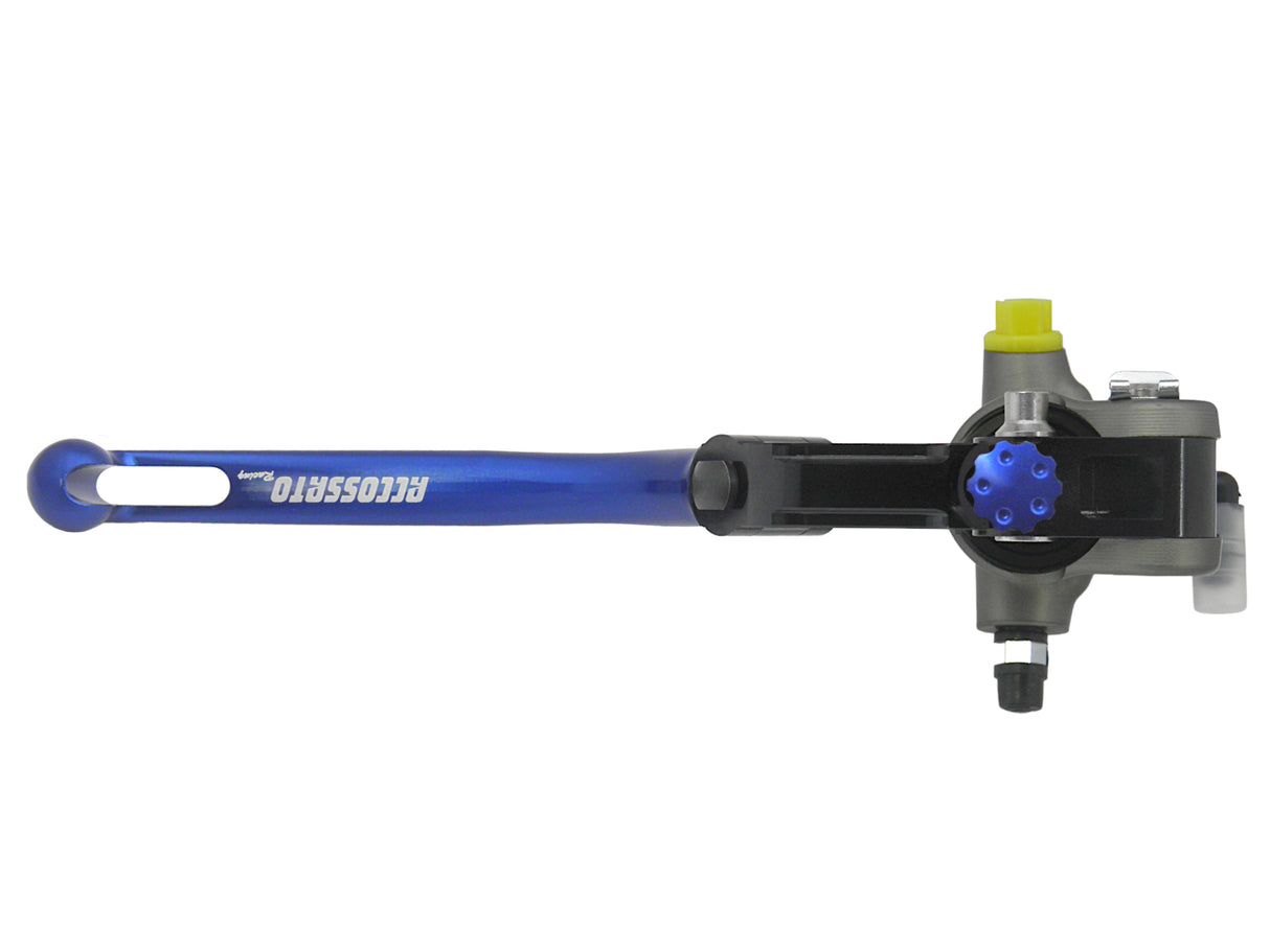 Pompa Frizione Radiale Accossato PRS 15x15-16-17 Con Corpo Pompa Anodizzato Nero E Leva Snodata Colorata (Pomello+Leva)