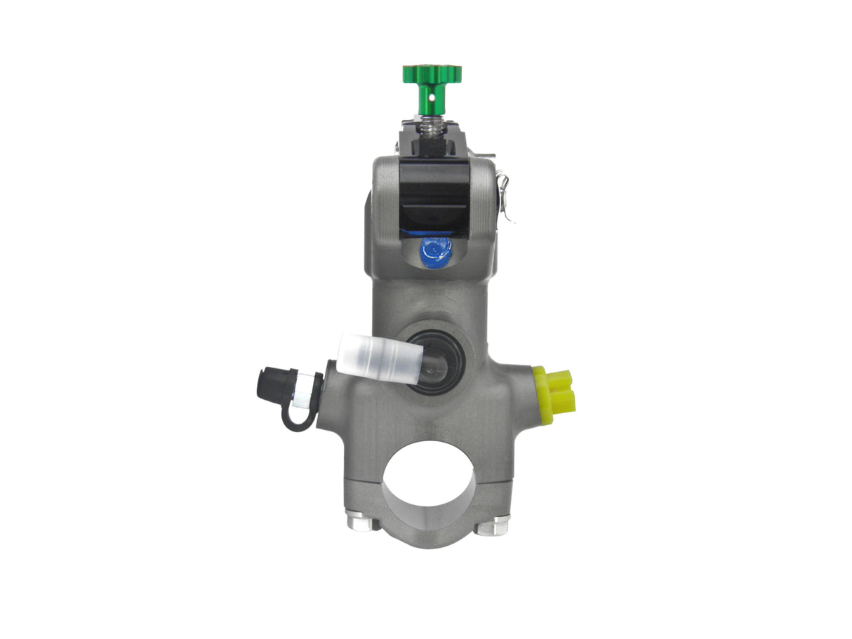 Pompa Frizione Radiale Accossato PRS 15x15-16-17 Con Corpo Pompa Anodizzato Nero E Leva Snodata Colorata (Pomello+Leva)