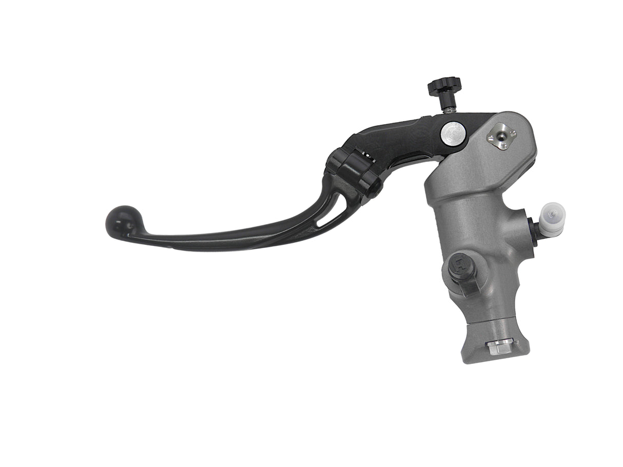 Pompa Frizione Radiale Accossato PRS 15x15-16-17 Con Corpo Pompa Anodizzato Nero E Leva Snodata Colorata (Pomello+Leva)