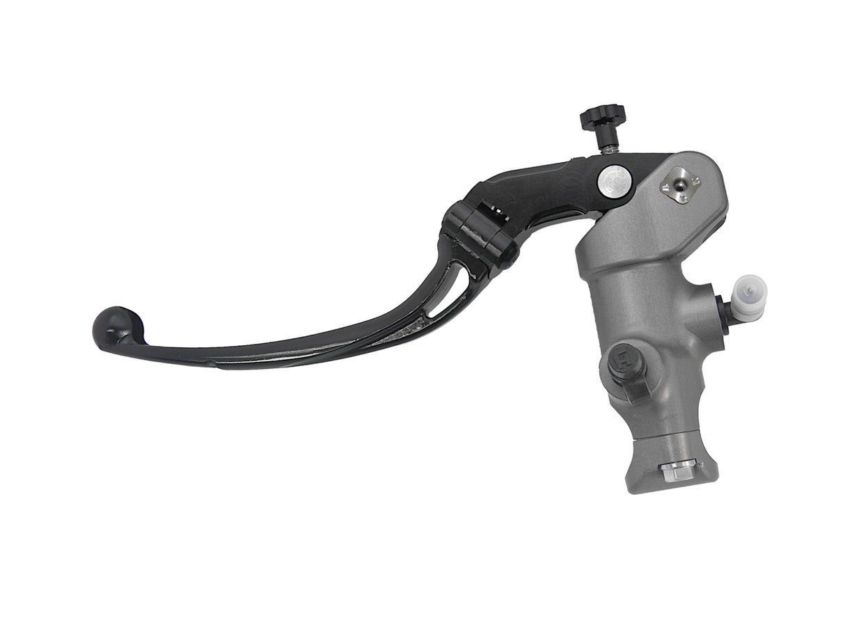 Pompa Frizione Radiale Accossato PRS 15x15-16-17 Con Corpo Pompa Anodizzato Nero E Leva Snodata Colorata (Pomello+Leva)