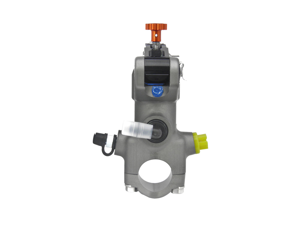 Pompa Frizione Radiale Accossato PRS 15x15-16-17 Con Corpo Pompa Anodizzato Nero E Leva Snodata Colorata (Pomello+Leva)