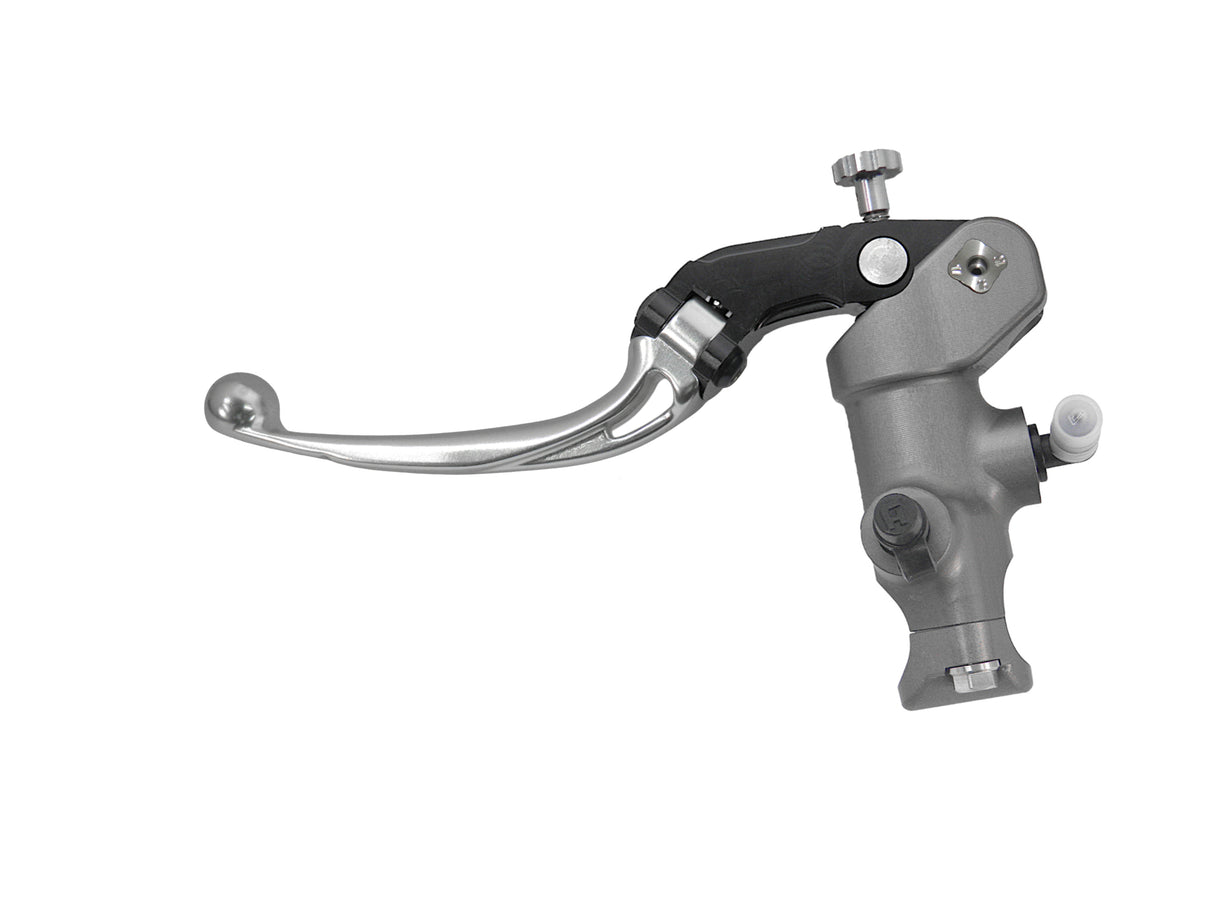 Pompa Frizione Radiale Accossato PRS 15x15-16-17 Con Corpo Pompa Anodizzato Nero E Leva Snodata Colorata (Pomello+Leva)