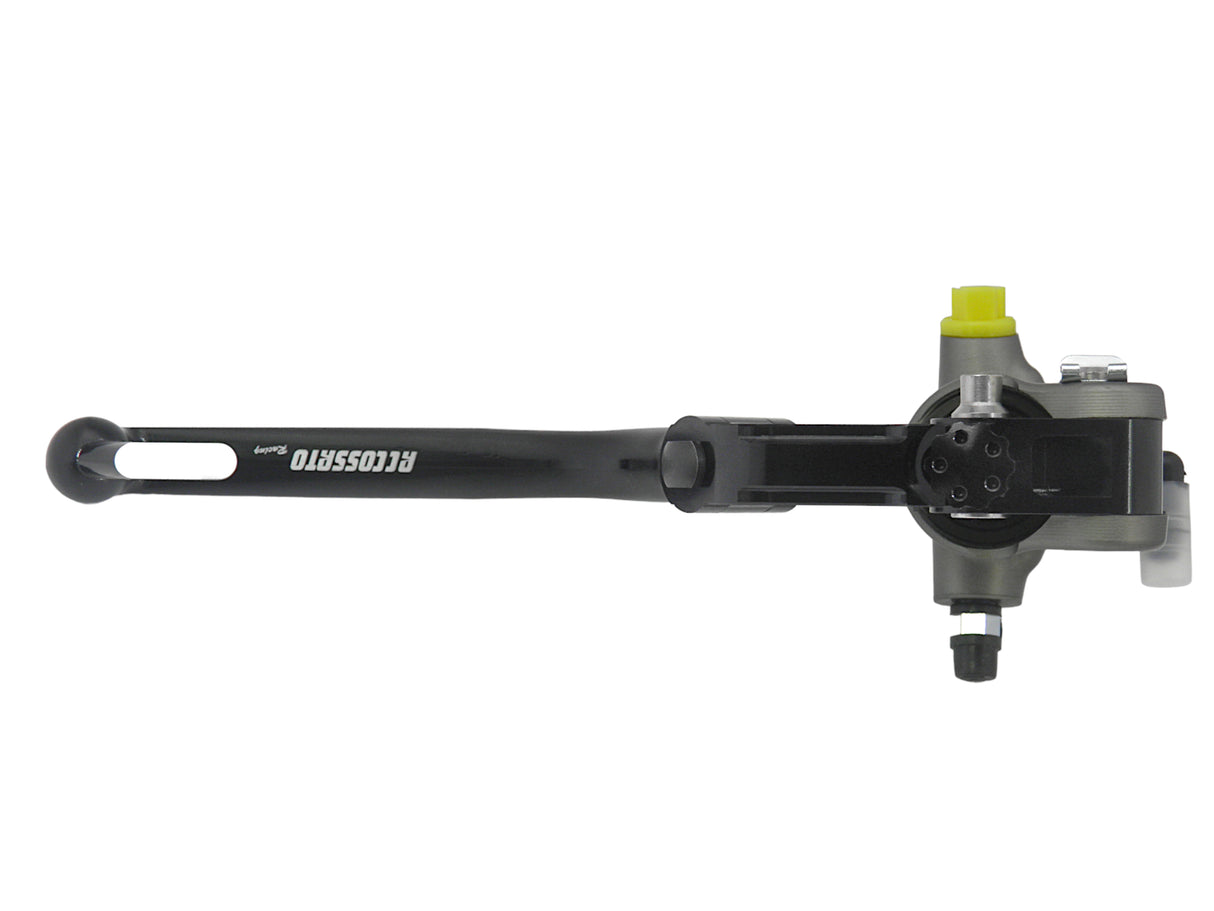 Pompa Frizione Radiale Accossato PRS 17x15-16-17 Con Corpo Pompa Anodizzato Nero E Leva Snodata Colorata (Pomello+Leva)