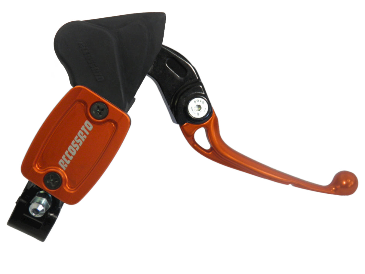 Pompa Freno Radiale Accossato Con Vaschetta Integrata e Leva Snodata, pistone 10.5 mm, per Moto Offroad, Scooter e Pitbike