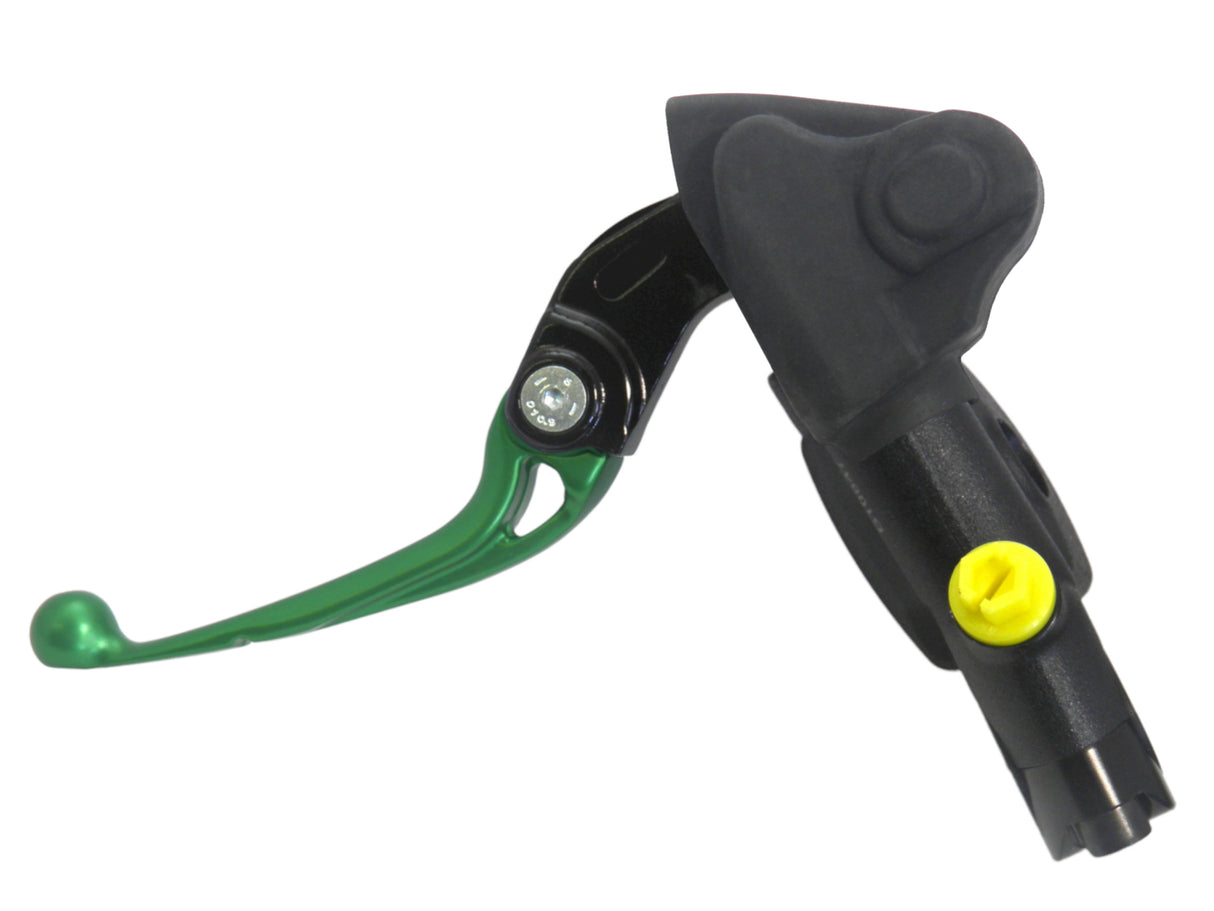 Pompa Freno Radiale Accossato Con Vaschetta Integrata e Leva Snodata, pistone 10.5 mm, per Moto Offroad, Scooter e Pitbike