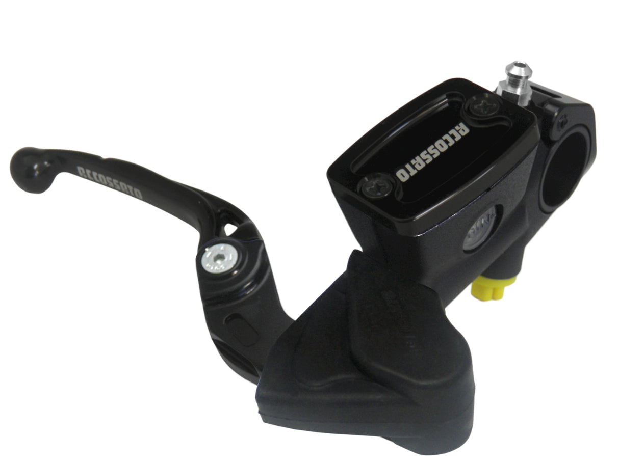 Pompa Freno Radiale Accossato Con Vaschetta Integrata e Leva Snodata, pistone 10.5 mm, per Moto Offroad, Scooter e Pitbike