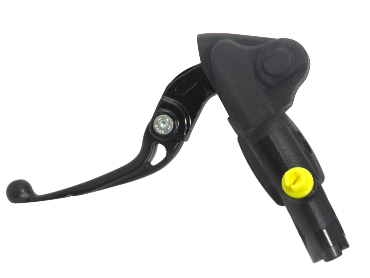 Pompa Freno Radiale Accossato Con Vaschetta Integrata e Leva Snodata, pistone 10.5 mm, per Moto Offroad, Scooter e Pitbike