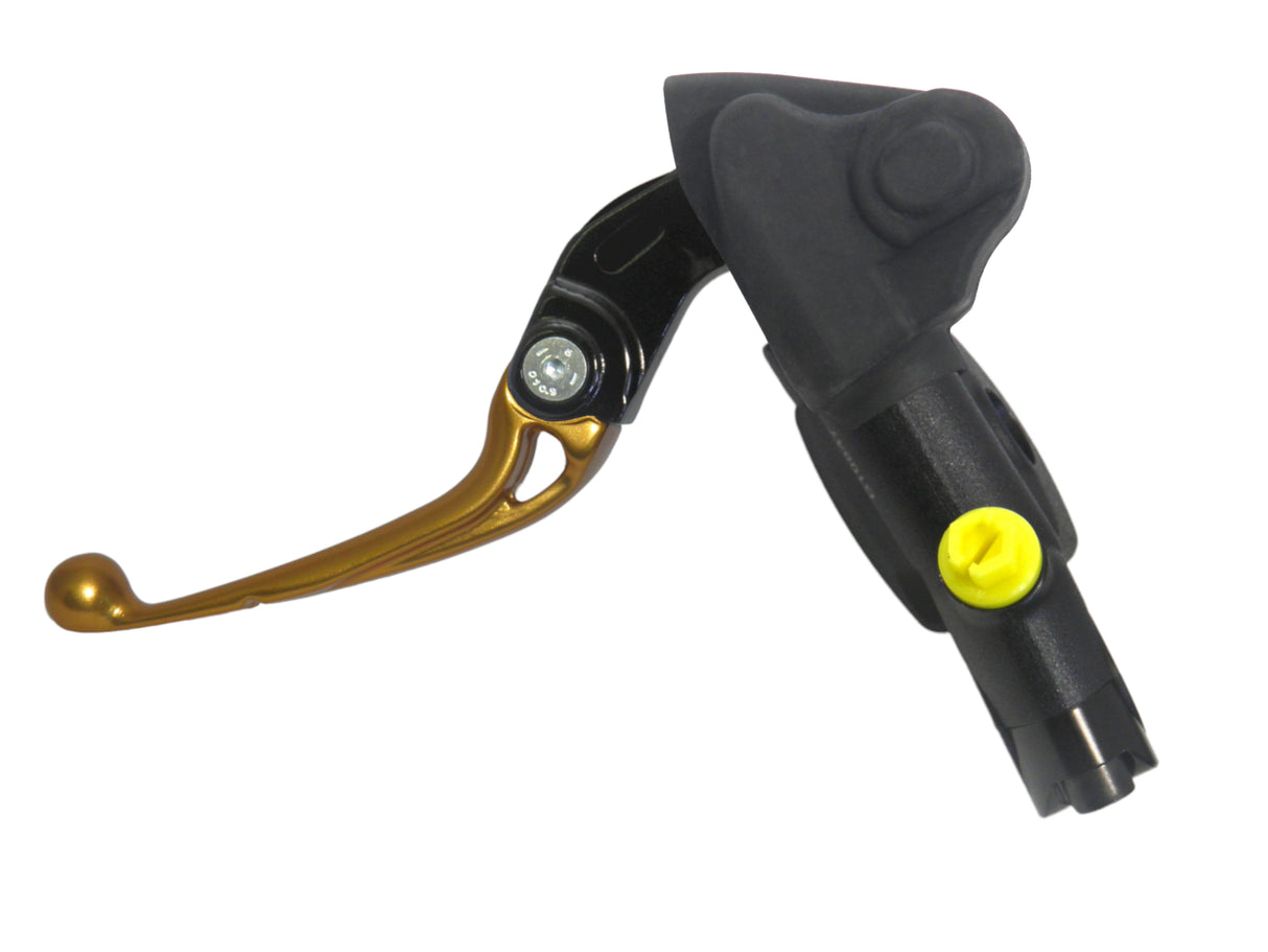 Pompa Freno Radiale Accossato Con Vaschetta Integrata e Leva Snodata, pistone 10.5 mm, per Moto Offroad, Scooter e Pitbike