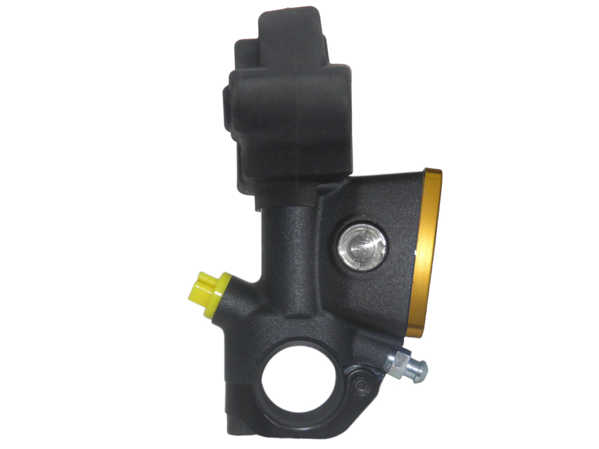 Pompa Freno Radiale Accossato Con Vaschetta Integrata e Leva Snodata, pistone 10.5 mm, per Moto Offroad, Scooter e Pitbike