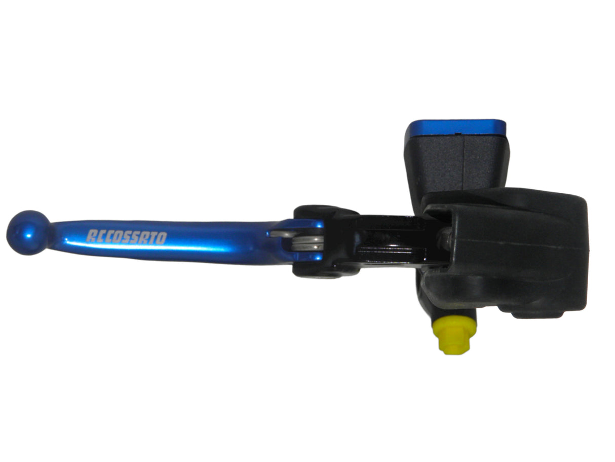 Nuova Pompa Freno Radiale Accossato Con Vaschetta Integrata e Leva Snodata, pistone 10.5 mm, per Moto Offroad, Scooter e Pitbike