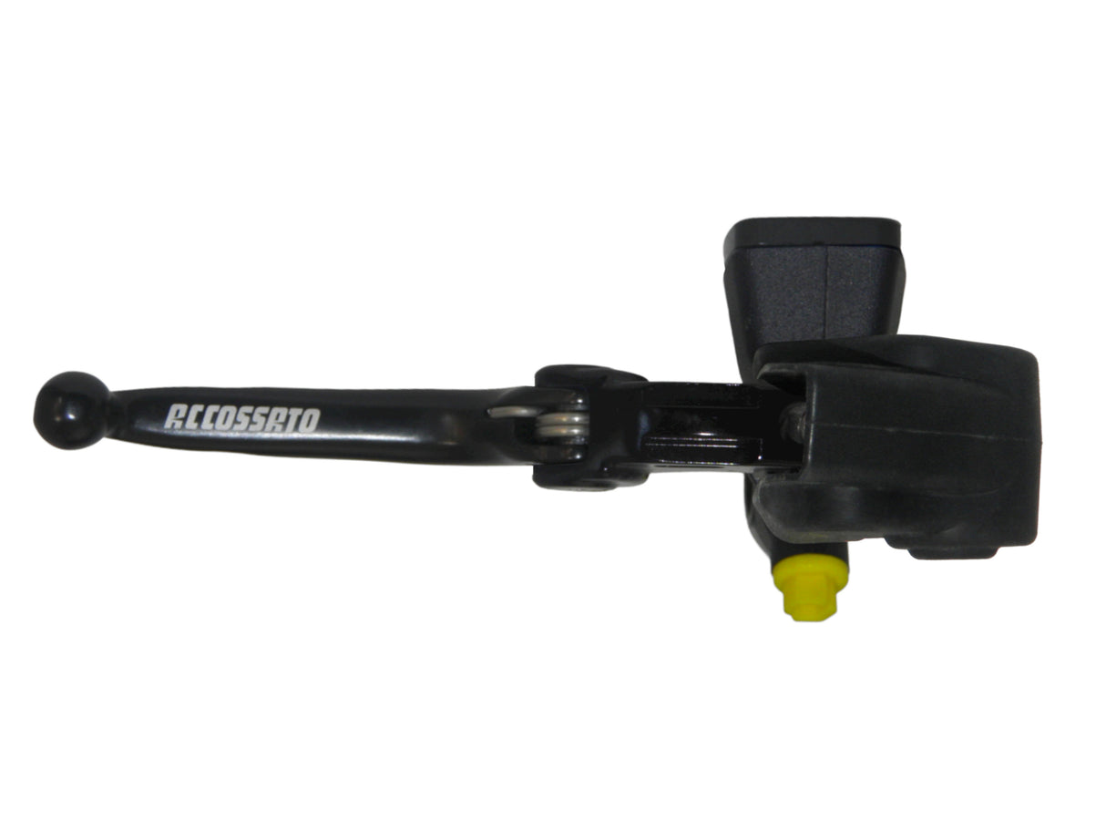 Nuova Pompa Freno Radiale Accossato Con Vaschetta Integrata e Leva Snodata, pistone 10.5 mm, per Moto Offroad, Scooter e Pitbike