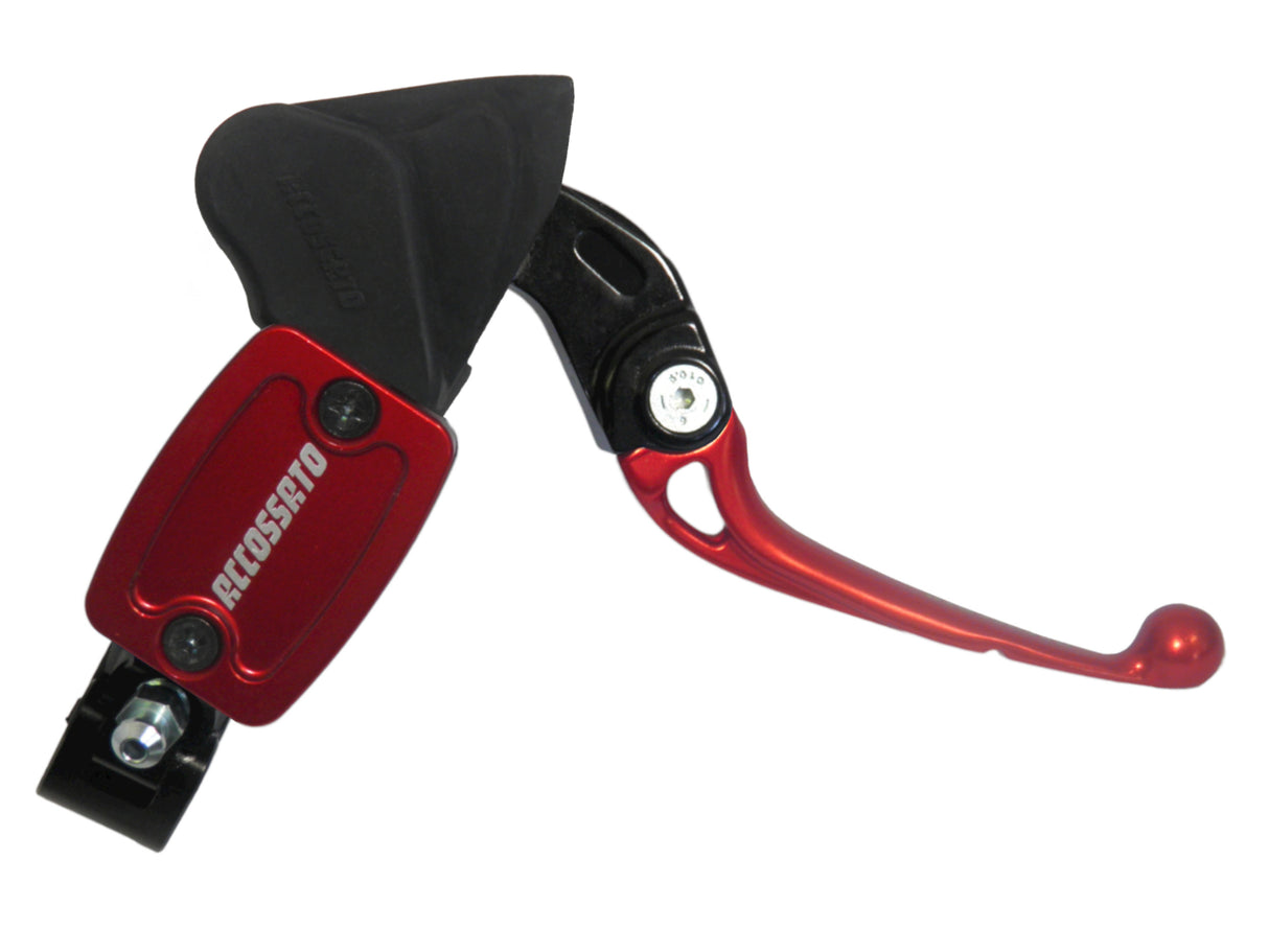 Nuova Pompa Freno Radiale Accossato Con Vaschetta Integrata e Leva Snodata, pistone 10.5 mm, per Moto Offroad, Scooter e Pitbike