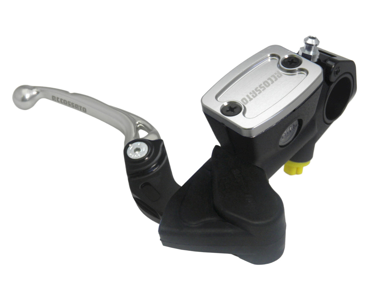 Nuova Pompa Freno Radiale Accossato Con Vaschetta Integrata e Leva Snodata, pistone 10.5 mm, per Moto Offroad, Scooter e Pitbike