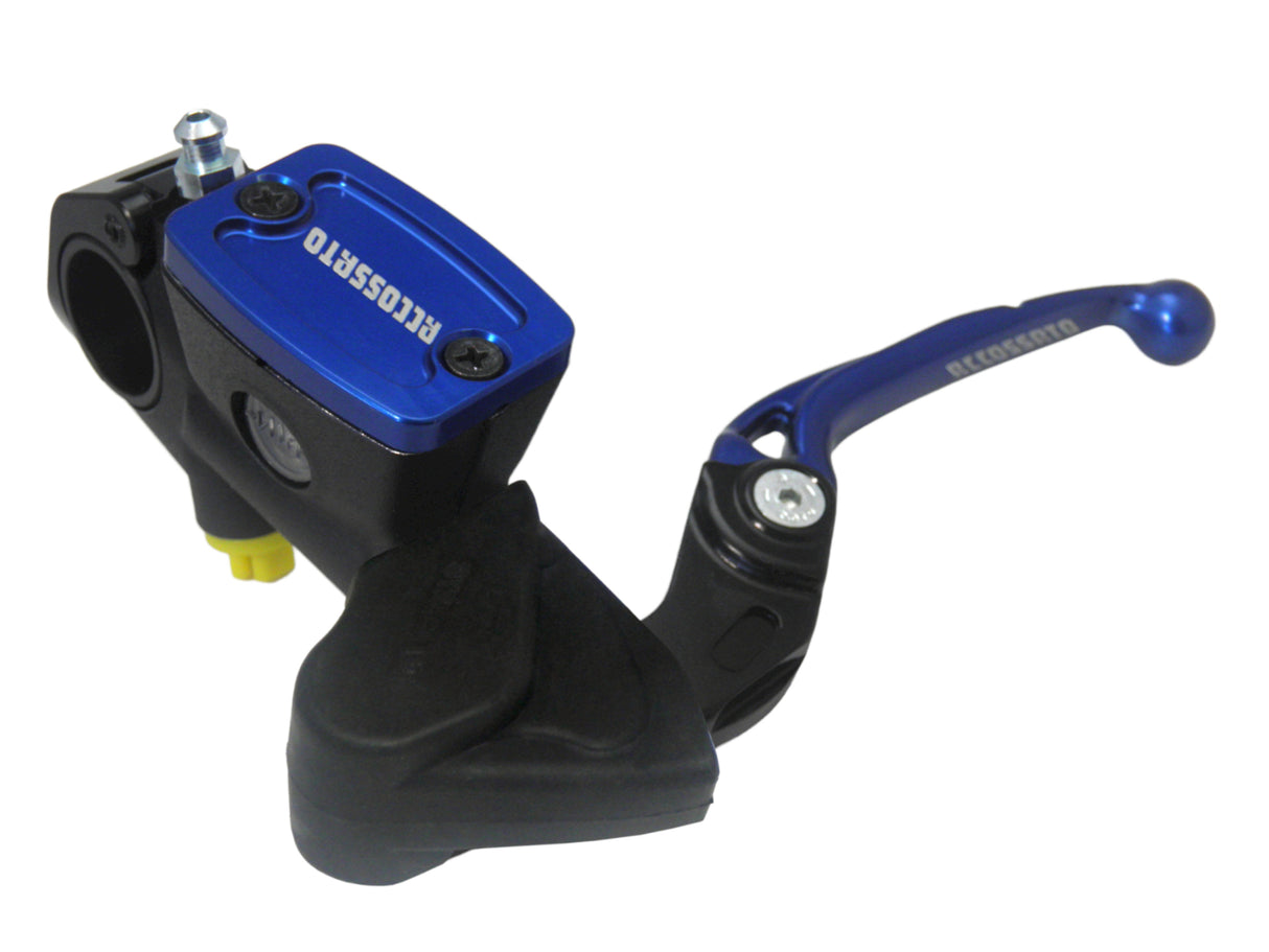 Nuova Pompa Frizione Radiale Accossato Con Vaschetta Integrata e Leva Snodata, pistone 10.5 mm, per Moto Offroad, Scooter e Pitbike