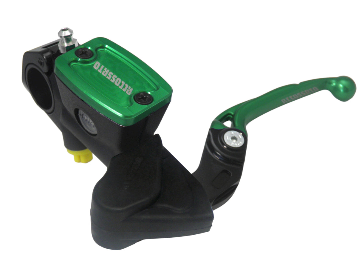 Nuova Pompa Frizione Radiale Accossato Con Vaschetta Integrata e Leva Snodata, pistone 10.5 mm, per Moto Offroad, Scooter e Pitbike