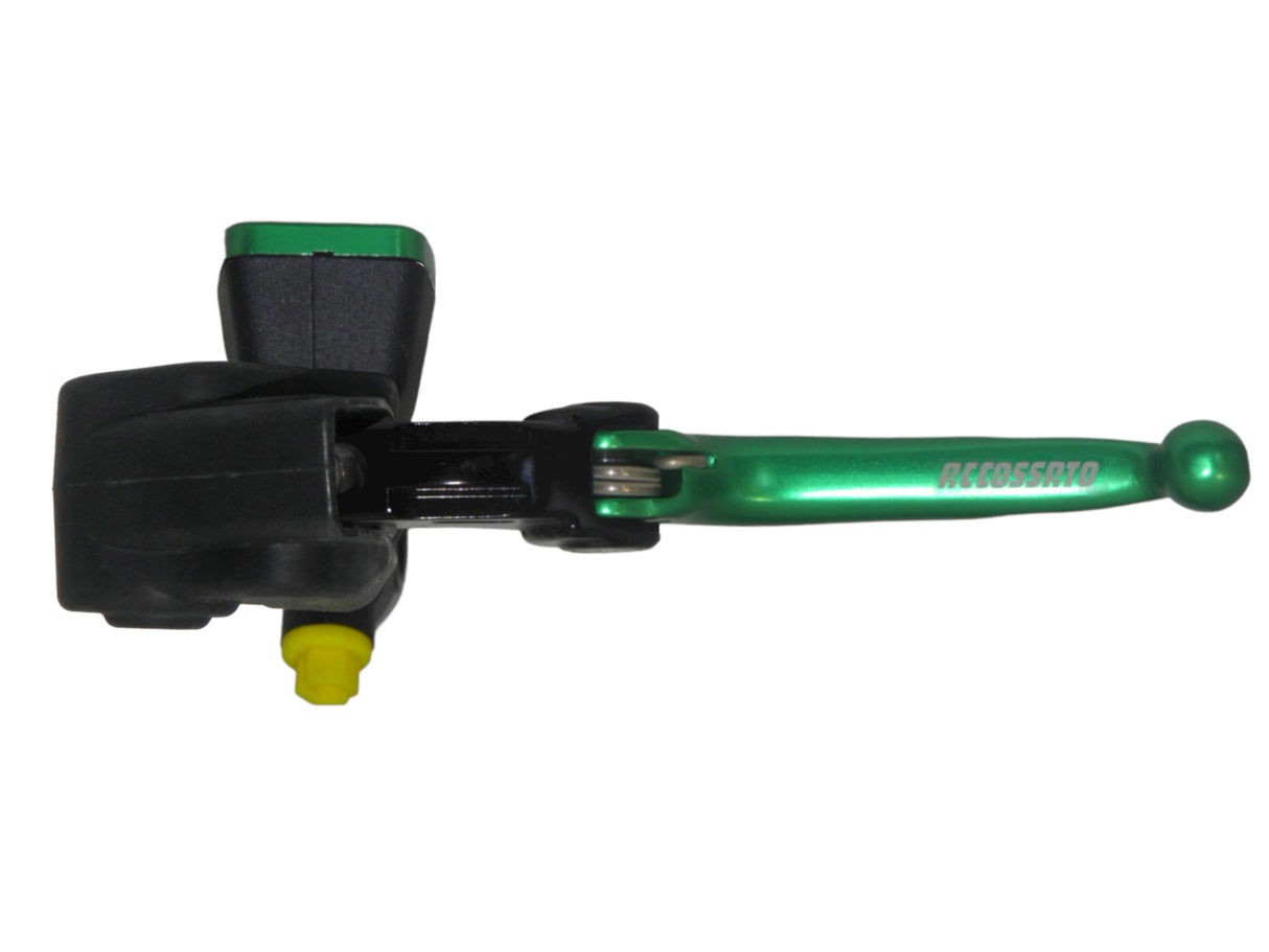 Nuova Pompa Frizione Radiale Accossato Con Vaschetta Integrata e Leva Snodata, pistone 10.5 mm, per Moto Offroad, Scooter e Pitbike