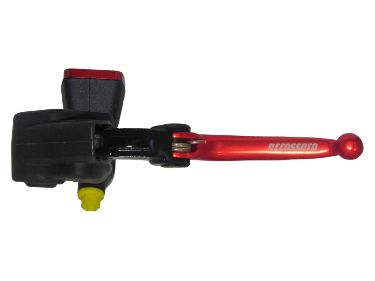 Nuova Pompa Frizione Radiale Accossato Con Vaschetta Integrata e Leva Snodata, pistone 10.5 mm, per Moto Offroad, Scooter e Pitbike