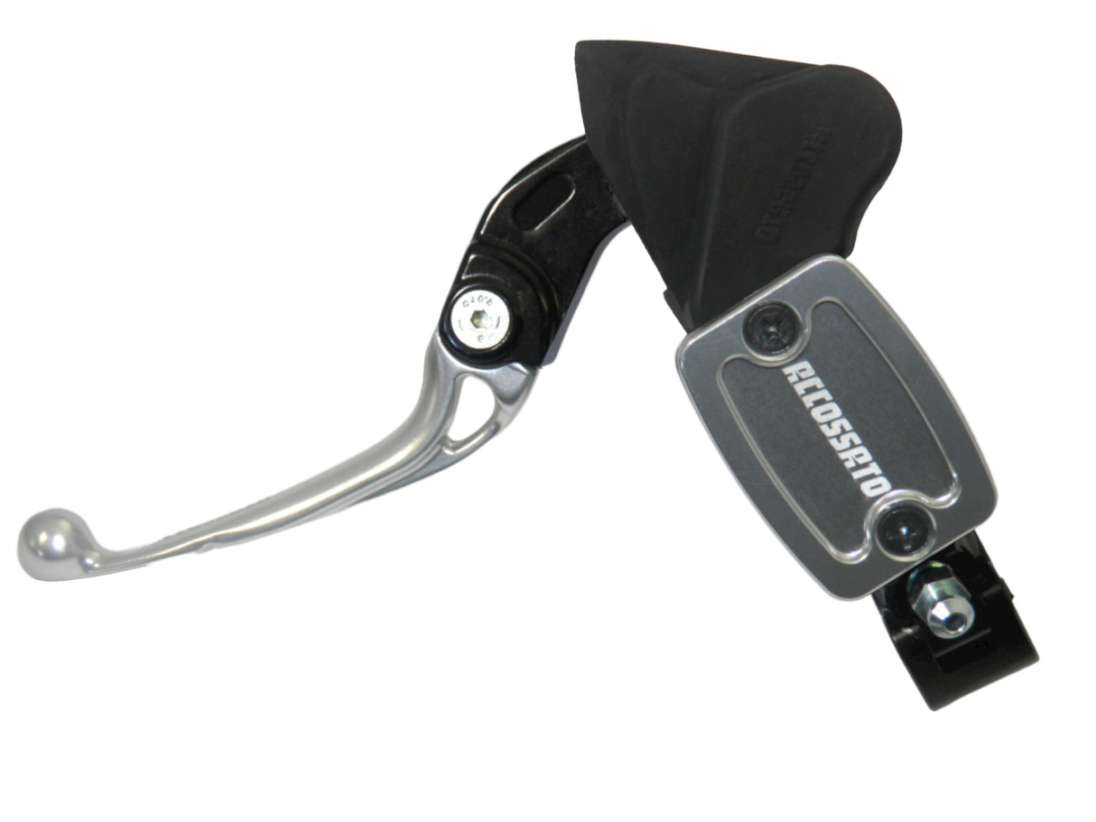 Nuova Pompa Frizione Radiale Accossato Con Vaschetta Integrata e Leva Snodata, pistone 10.5 mm, per Moto Offroad, Scooter e Pitbike