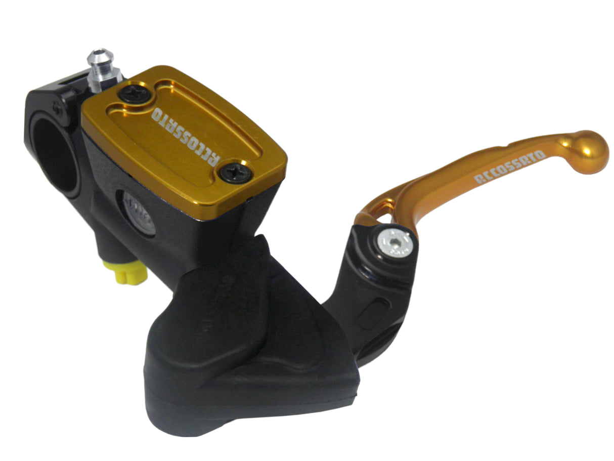 Nuova Pompa Frizione Radiale Accossato Con Vaschetta Integrata e Leva Snodata, pistone 10.5 mm, per Moto Offroad, Scooter e Pitbike