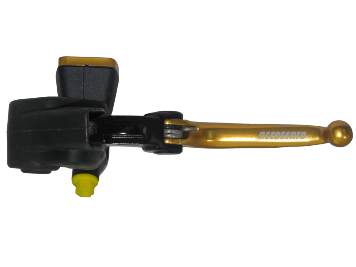 Nuova Pompa Frizione Radiale Accossato Con Vaschetta Integrata e Leva Snodata, pistone 10.5 mm, per Moto Offroad, Scooter e Pitbike