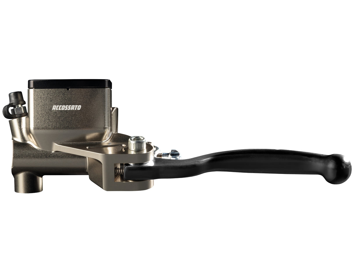 Pompa Frizione Assiale Accossato Con Vaschetta Integrata, pistone 13.5 mm, per Moto Offroad, Scooter e Pitbike