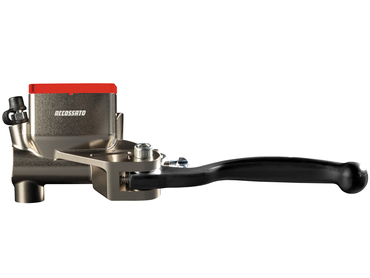 Pompa Frizione Assiale Accossato Con Vaschetta Integrata, pistone 13.5 mm, per Moto Offroad, Scooter e Pitbike