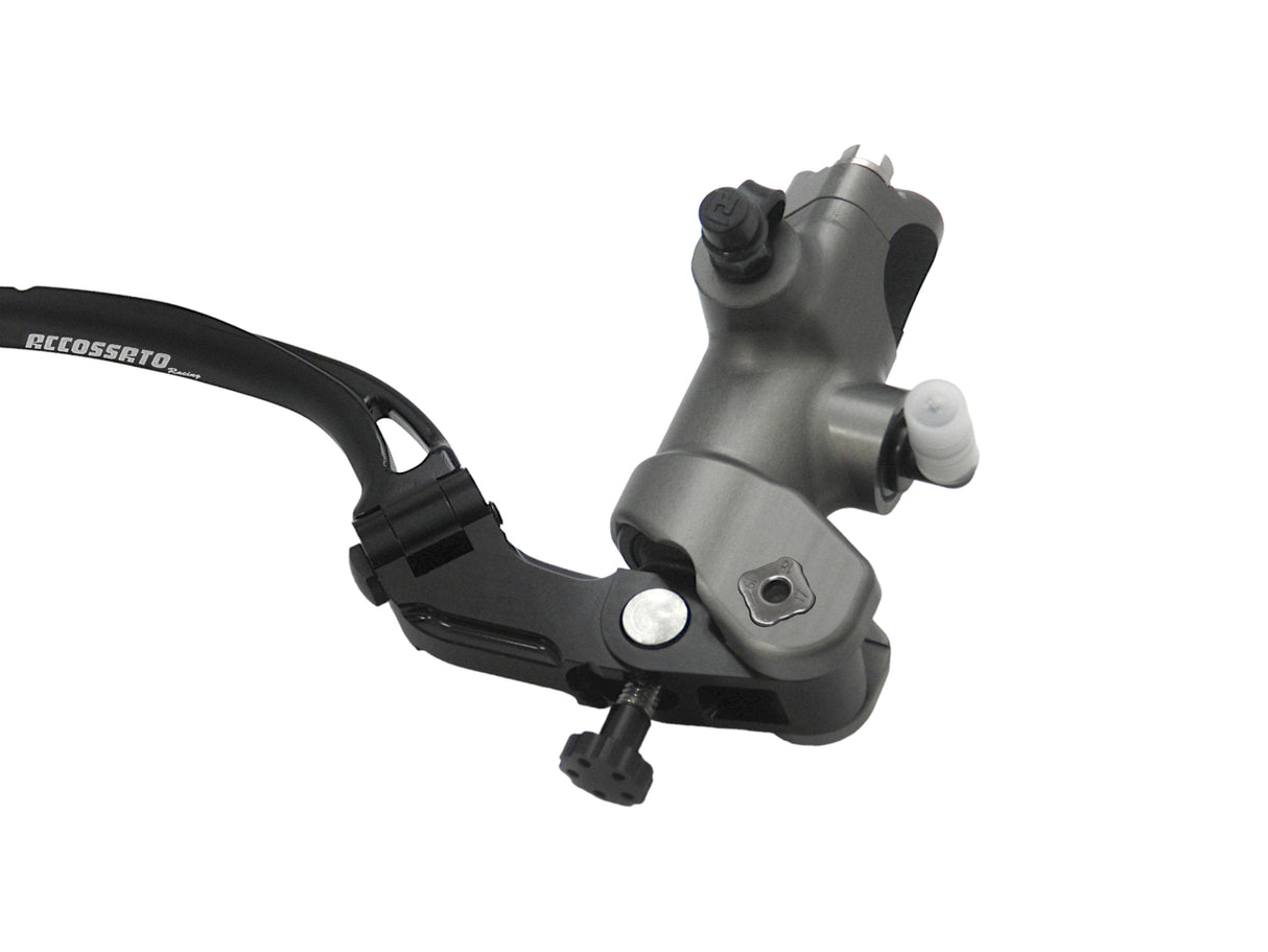 Pompa Freno Radiale Accossato PRS 19x17-18-19 Con Leva Snodata - Colore leva: Nero