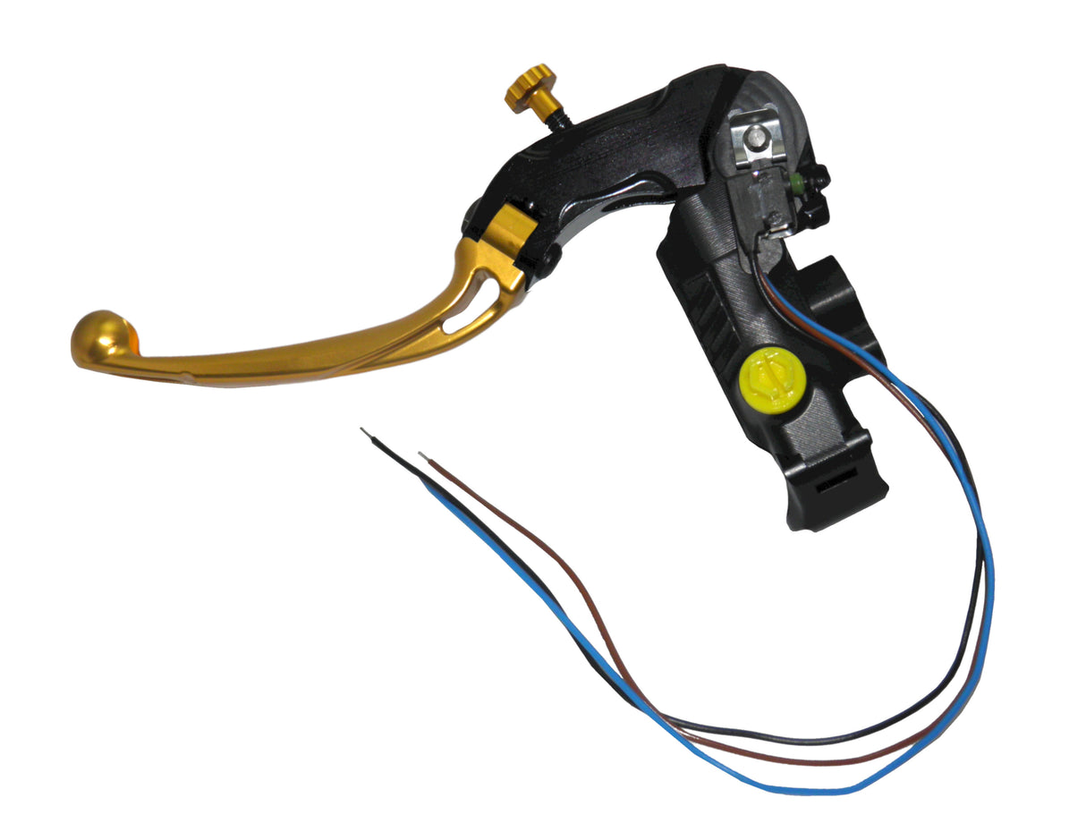 Pompa Freno Ready To Brake Accossato 16x16 Con Leva Snodata Colorata (Pomello+Leva) - Supporto specchio: - N/A, Vaschetta in Alluminio Integrata: - N/A