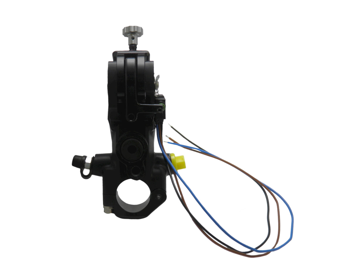 Pompa Frizione Ready To Brake Accossato PRS 16x15-16-17 Con Leva Snodata Colorata (Pomello+Leva) - Opzioni leva: RST, Supporto specchio: - N/A, Vaschetta in Alluminio Integrata: - N/A