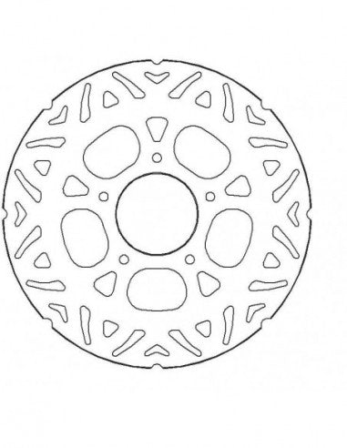 Disco Freno Fisso Accossato Anteriore/Posteriore Ricavato in Acciaio per Moto