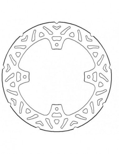 Disco Freno Fisso Accossato Posteriore Ricavato in Acciaio per Moto