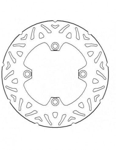 Disco Freno Fisso Accossato Posteriore Ricavato in Acciaio per Moto