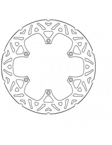 Disco Freno Fisso Accossato Anteriore Ricavato in Acciaio per Moto