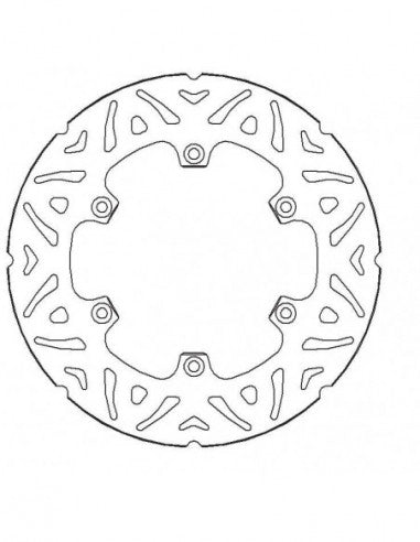 Disco Freno Fisso Accossato Anteriore/Posteriore Ricavato in Acciaio per Moto