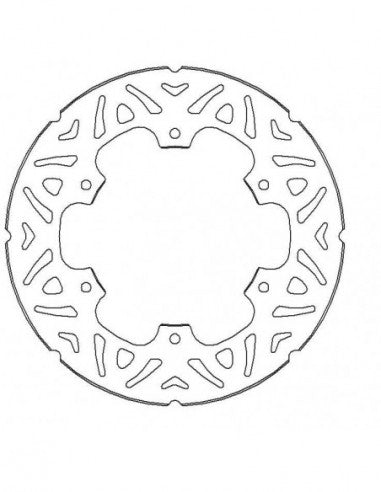 Disco Freno Fisso Accossato Posteriore Ricavato in Acciaio per Moto