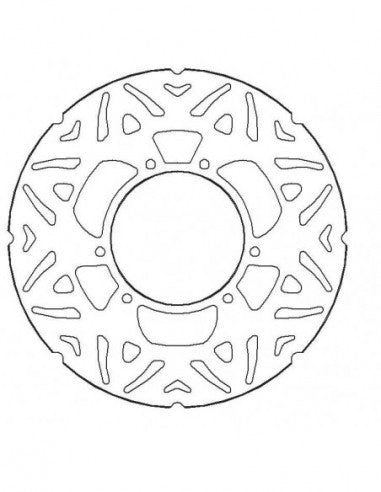 Disco Freno Fisso Accossato Posteriore Ricavato in Acciaio per Moto