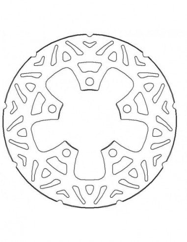 Disco Freno Fisso Accossato Posteriore Ricavato in Acciaio per Moto