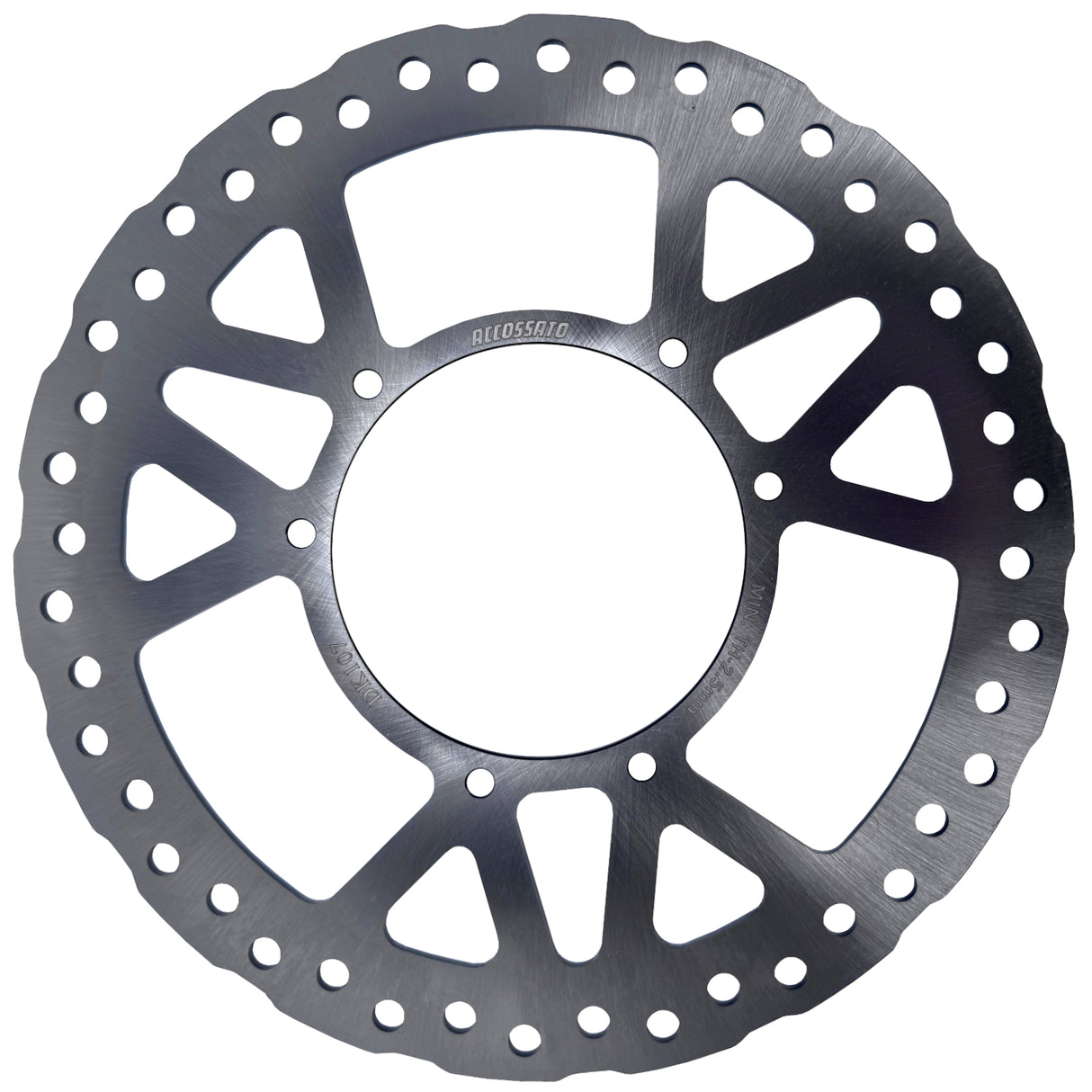 Disco Freno Fisso Accossato Anteriore Ricavato in Acciaio per Moto Honda CRF