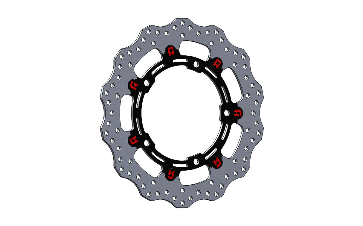 Disco Freno Flottante Anteriore Accossato Linea Elite Per Moto