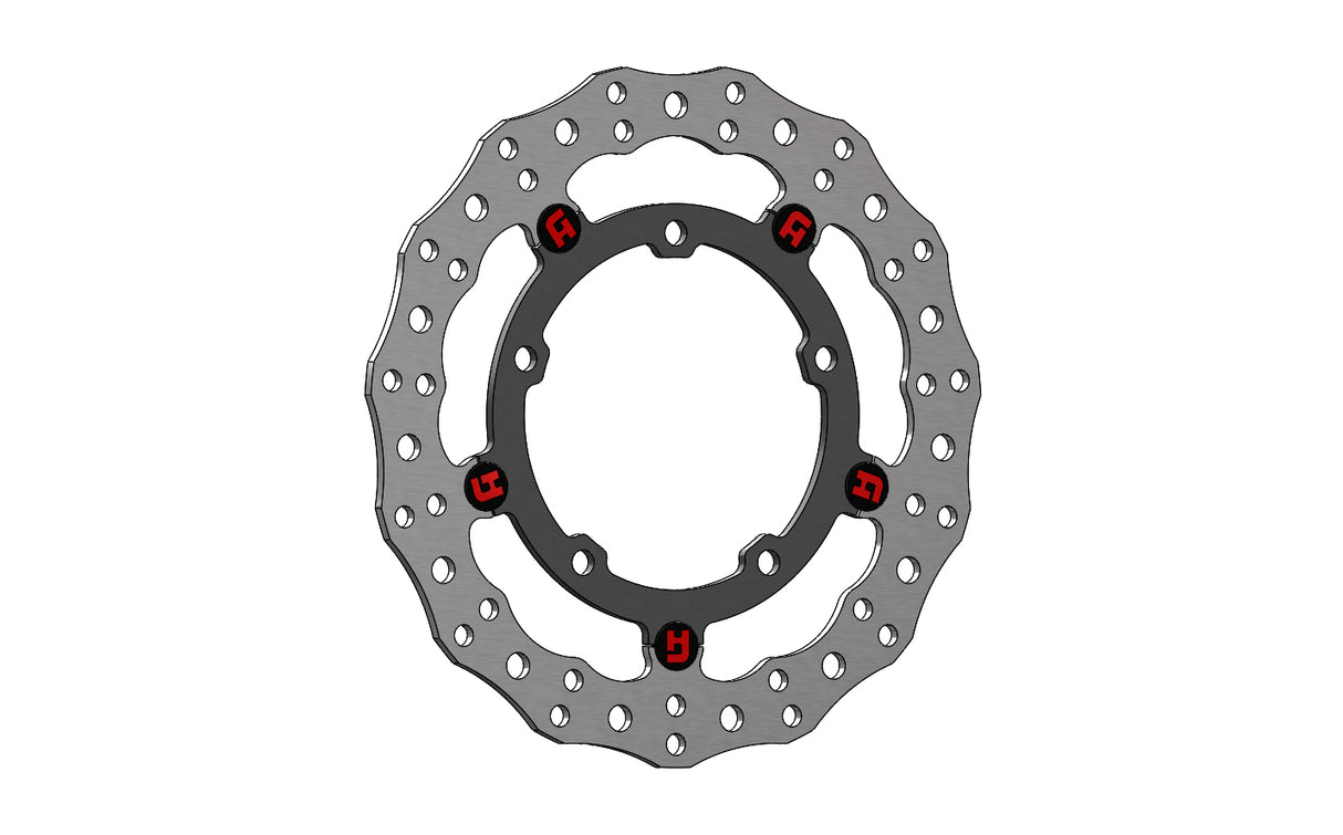 Disco Freno Flottante Anteriore Accossato Linea Elite Per Moto