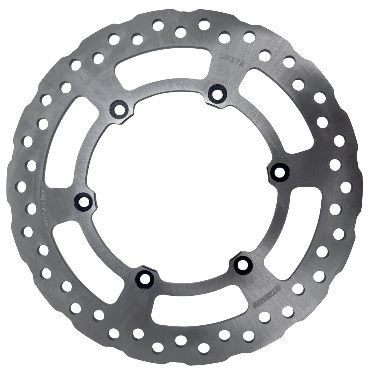 Disco Freno Fisso Accossato Posteriore Ricavato in Acciaio per Moto Suzuki DR-Z, RM