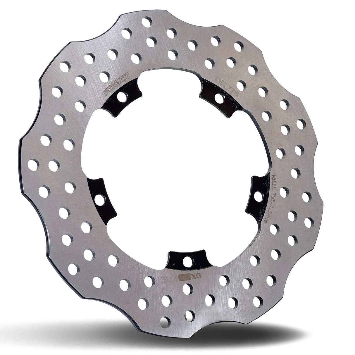 Accossato Fixed Brake Disc Made of Steel for DERBI, GILERA, LML, MALAGUTI, VESPA, PIAGGIO Motorcycles