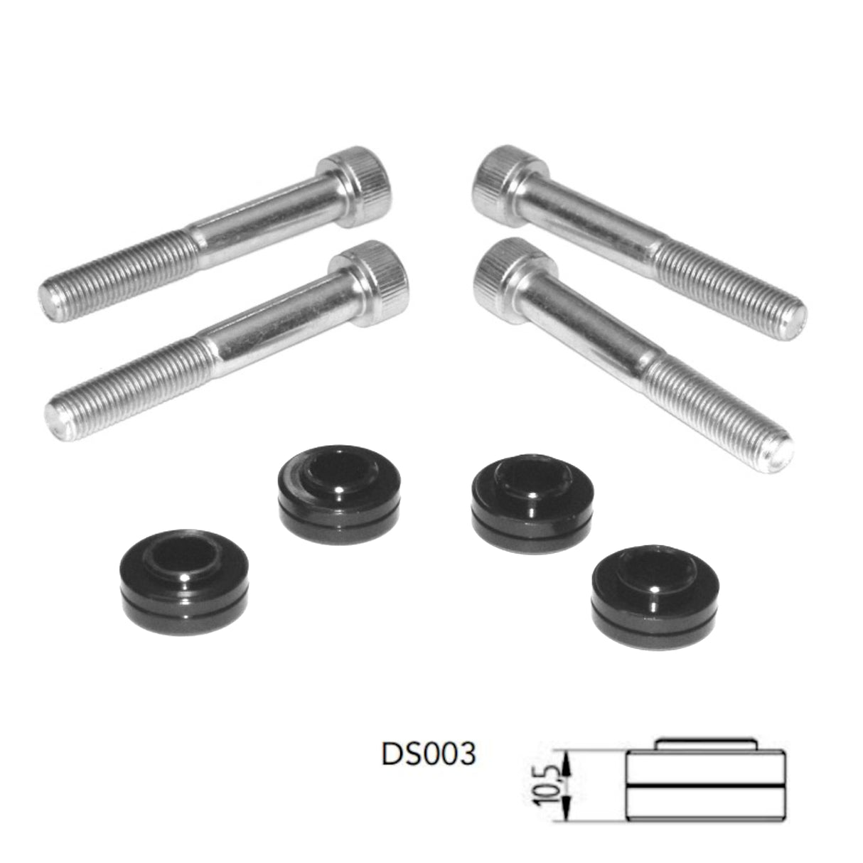 Distanziali Accossato per Pinze Freno Radiali Anteriori H. 10,5 mm