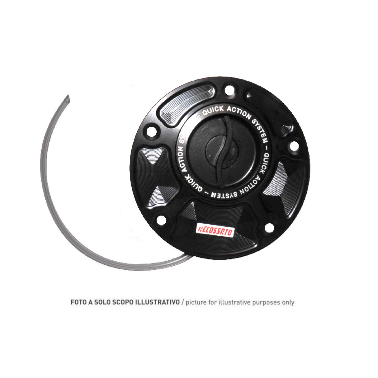 Tappo Per Serbatoio Carburante con Chiusura Rapida Accossato, ricavato in alluminio CNC