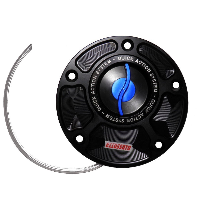 Tappo Per Serbatoio Carburante con Chiusura Rapida Accossato, ricavato in alluminio CNC