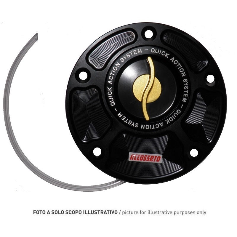 Tappo Per Serbatoio Carburante con Chiusura Rapida Accossato, ricavato in alluminio CNC