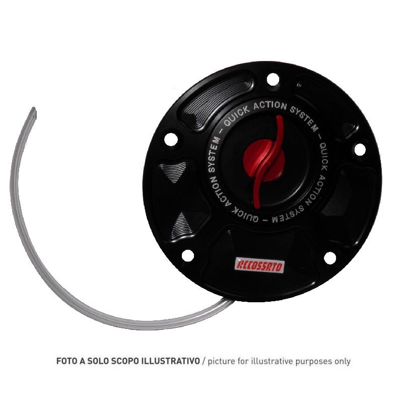 Tappo Per Serbatoio Carburante con Chiusura Rapida Accossato, ricavato in alluminio CNC